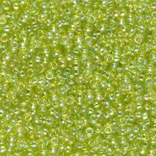 Miyuki rocailles Perlen 11/0 - Transparent chartreuse ab 11-258
